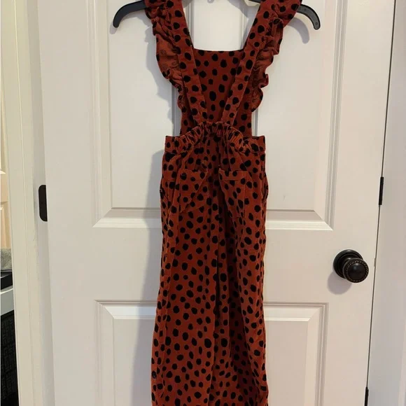 Hanna Andersson Black and Brown Playful Ruffled Jumpsuit - Picture 12 of 12